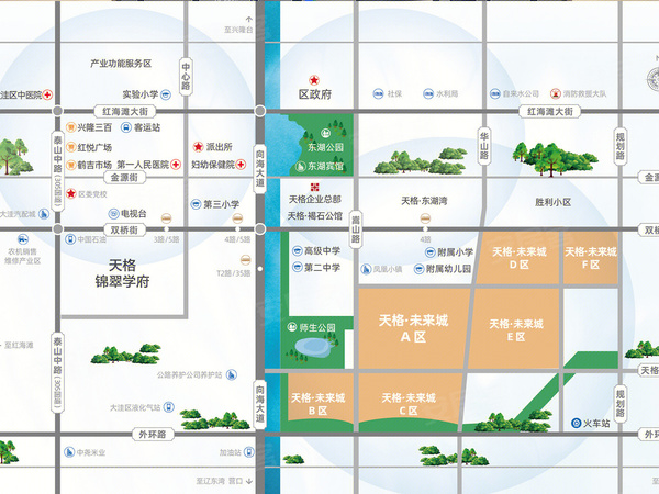 天格·未来城,盘锦天格·未来城房价,楼盘户型,周边配套,交通地图,双桥街剑桥小镇北1门西北侧约80米 - 安居客