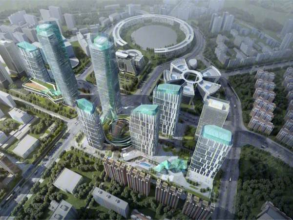 山东省大数据产业基地楼盘建筑物外景