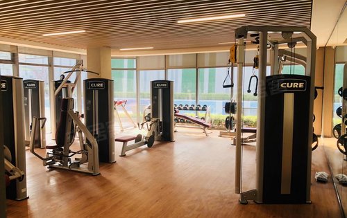 小区内部架空层配套社区配套运动健身融创武汉1890楼盘点评(3250)