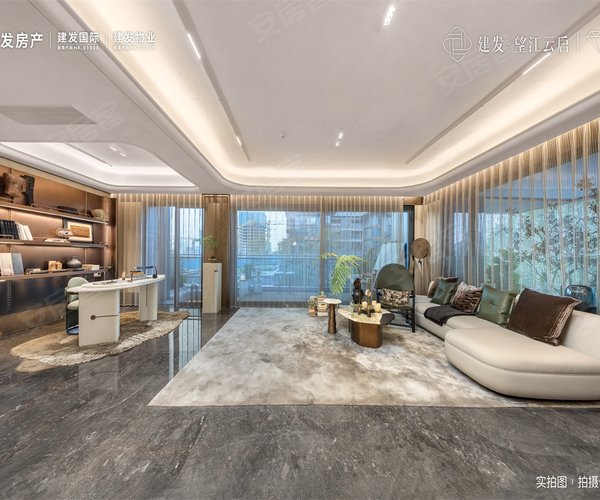 建发望江云启D2偶数层户型建面185,建发望江云启4室2厅4卫1厨约185.00平米户型图,朝南朝向 - 重庆安居客