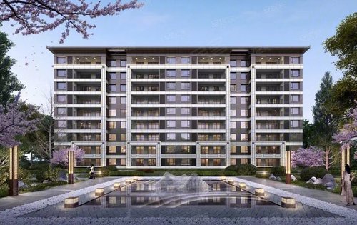 我们罗山建业府的规划和景观效果图