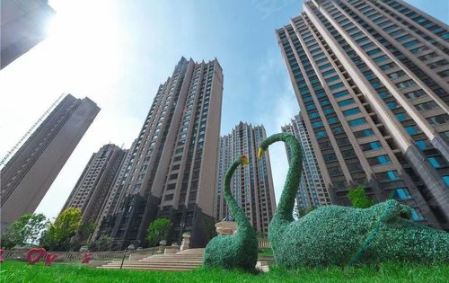 银河国际居住区,实景拍摄图