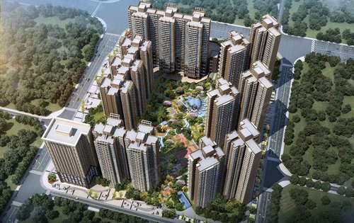 桂湖名城小区俯瞰图