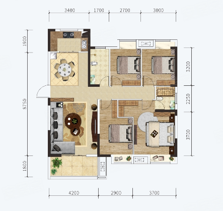 宜昌建投时代印户型图图片