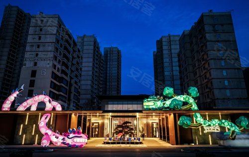 市中万科城动态:这两条龙真心不错龙腾四海展宏图事业高升步步除家庭