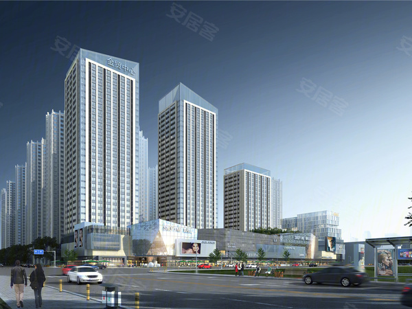 宏江瀚苑三期宏江金茂中心楼盘建筑物外景