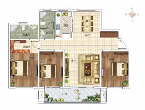 菏泽楼盘 鄄城楼盘 天润公馆 南                      户型图