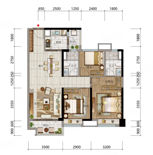 茂名保利天寰户型图