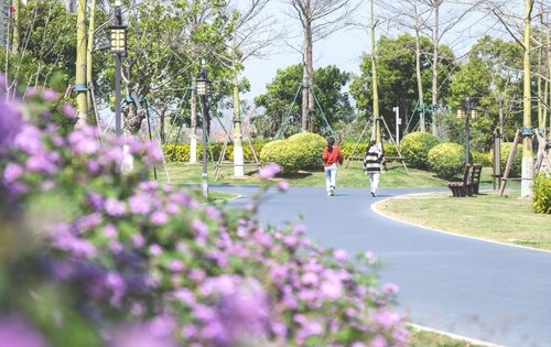 缦玥长滩周边的双溪湿地公园投入使用啦