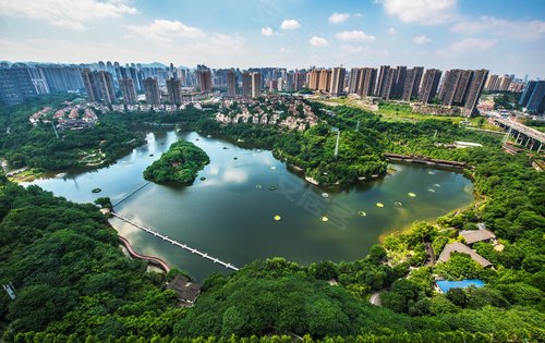 彩雲湖溼地公園,樓盤附近的溼地公園,飯後散步娛樂的好去處