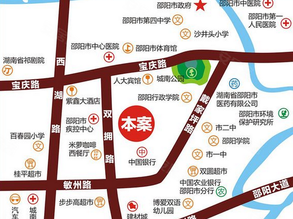 邵阳大顺米兰豪苑房价,楼盘户型,周边配套,交通地图,大祥区双拥路市疾