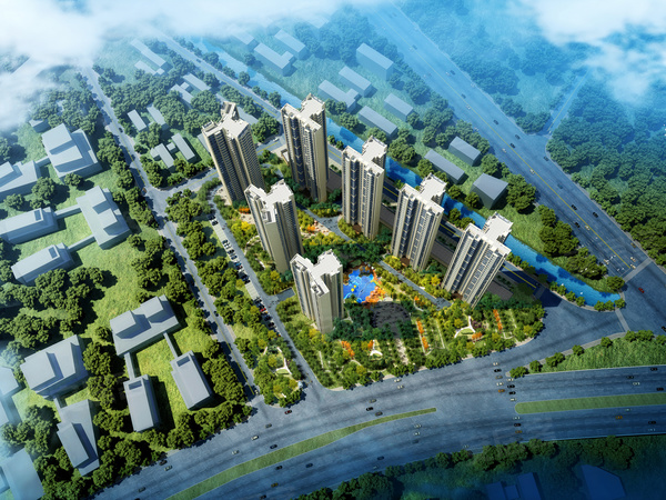 碧桂园珑尚花园楼盘建筑物外景