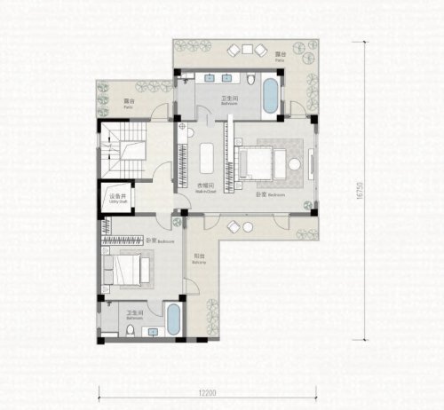 蓝城虎丘江南里怀逸，蓝城虎丘江南里别墅约610.00平米户型图，朝南朝向 - 苏州安居客
