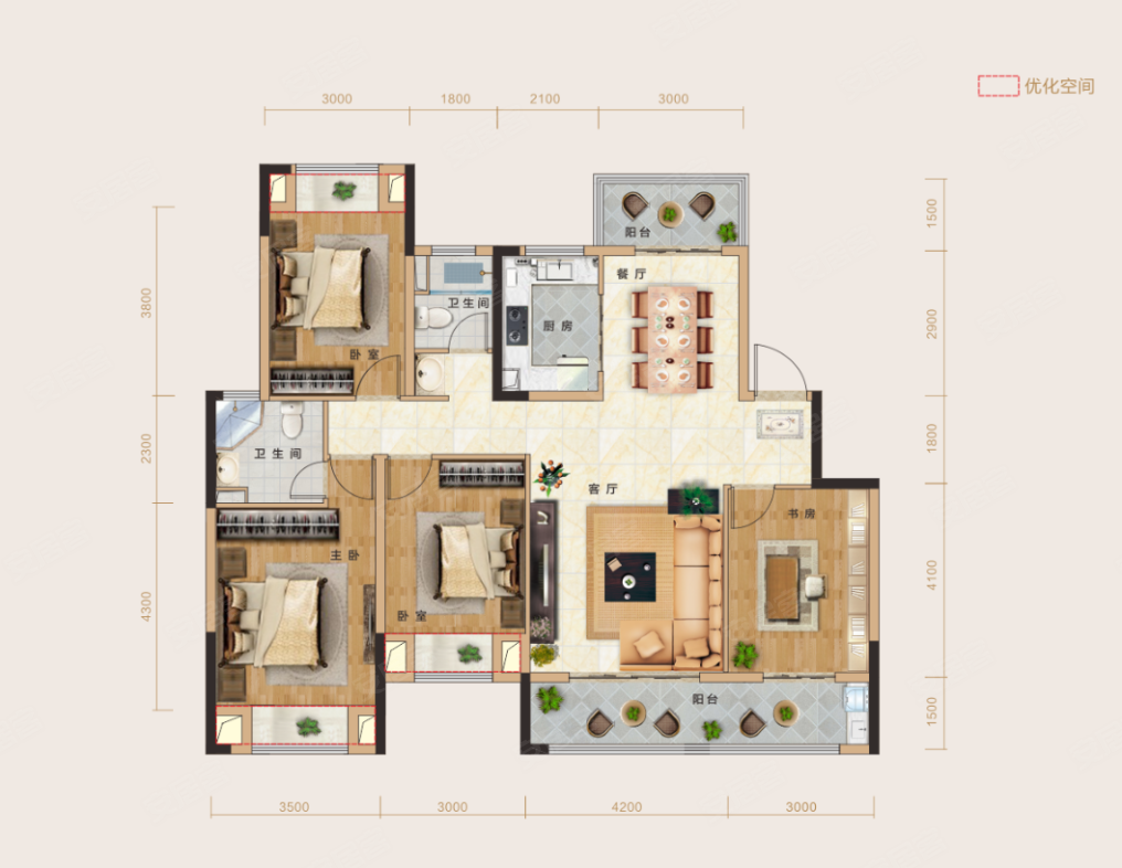 2021年01月        新推户型       民发庞公别苑新推140㎡的