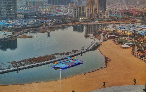 漯河绿地城动态:银滩乐园高层拍摄,一线临河-漯河安居客