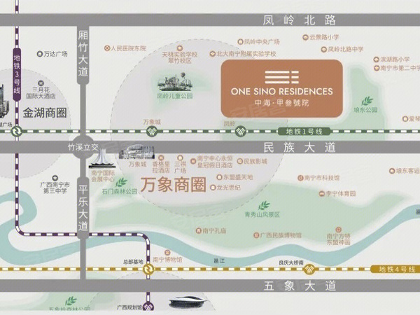 中海甲叁號院,南宁中海甲叁號院房价,楼盘户型,周边配套,交通地图,长凤巷与凤民巷交汇处(东邻埌东公园) - 安居客