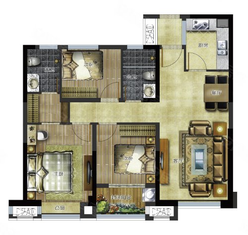 瑞海国府大院户型图