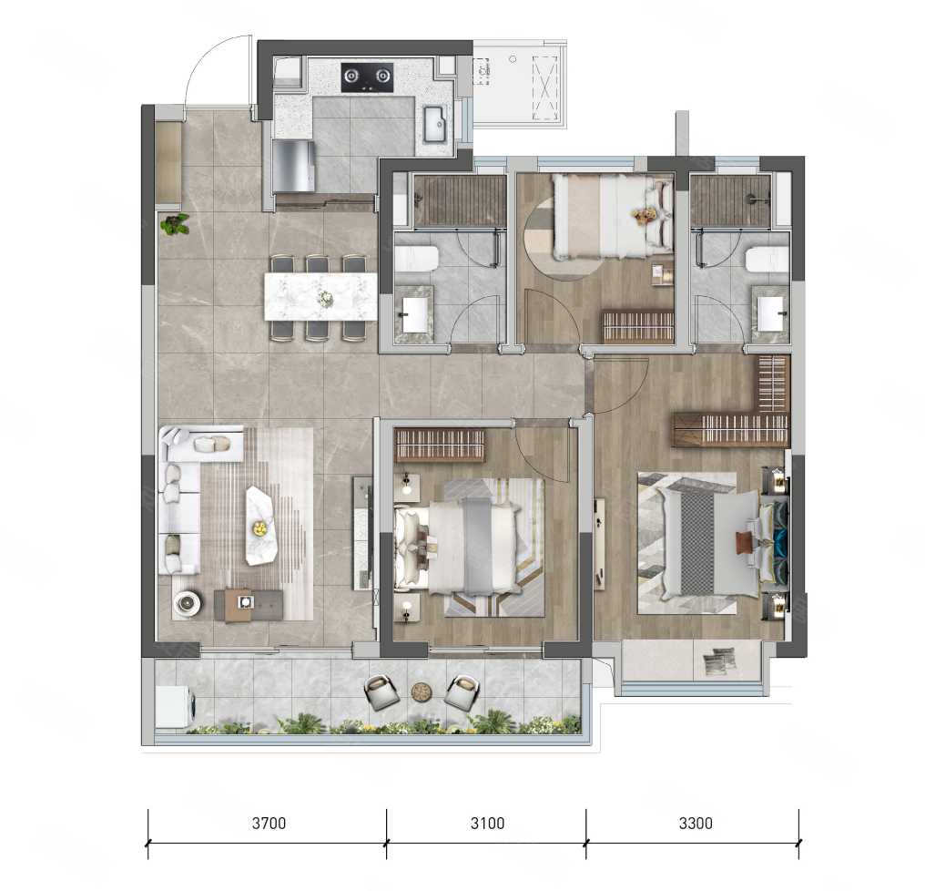 全文2021年03月新推户型龙湖·天玥新推110-145㎡的户型龙湖·天玥新