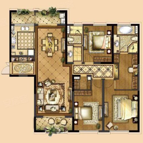 淡水湾花园二期户型图