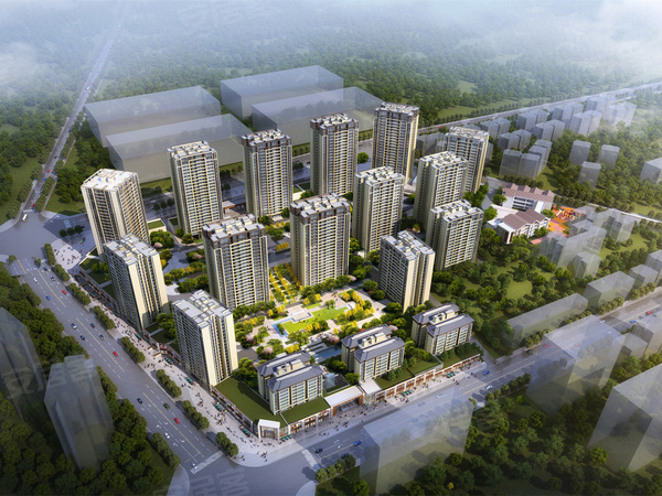 中船海悦城楼盘建筑物外景