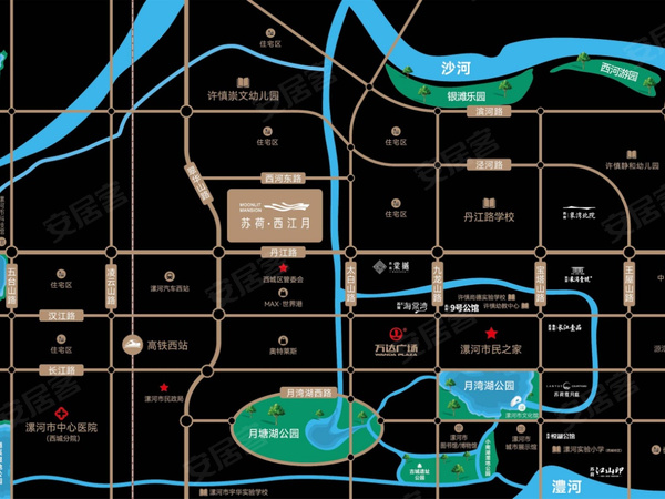苏荷西江月，漯河苏荷西江月房价，楼盘户型，周边配套，交通地图，丹江路与翠华山路交会处 - 安居客