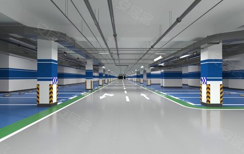 绿城兰园动态:地下停车场,采用环氧地坪漆!-西安安居客