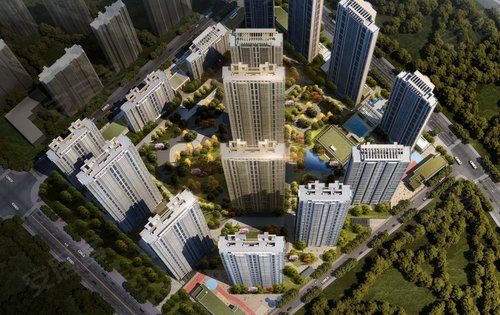 围合式布局大面积绿化理想中的居家生活