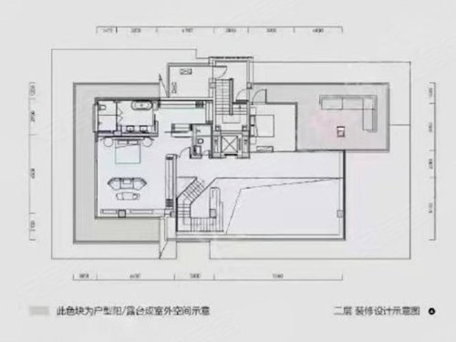 麓湖生态城黑鉐木语星阁500平户型，麓湖生态城5室3厅4卫2厨约500.00平米户型图，朝南朝向 - 成都安居客