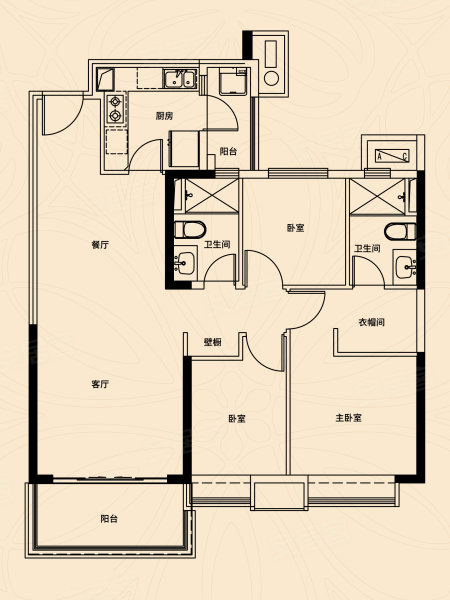 绍兴越贤府户型图价格图片