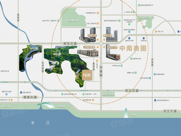 御江云庐，宜昌御江云庐房价，楼盘户型，周边配套，交通地图，汉宜巷东辰壹号峰景西侧约80米 - 安居客