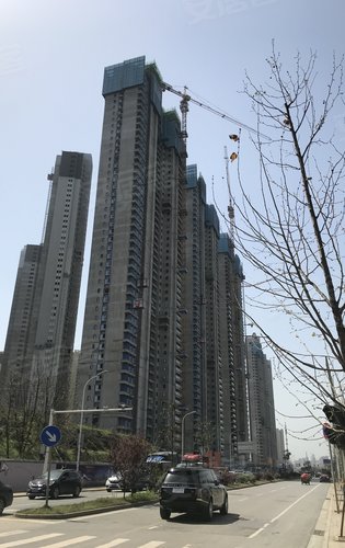 阳光城尚东湾动态:27万方的公园正在施工中本次开盘的地块嘉林苑组团