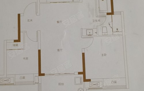 江山庐州印动态:g396高层户型图-合肥安居客