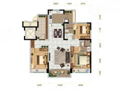 西安碧桂园凤凰城户型图,西安碧桂园凤凰城房型图,碧桂园凤凰城原始户型图大全 - 安居客