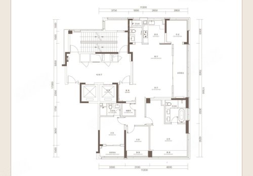 绿城丽香庭185方C户型,绿城丽香庭4室2厅3卫1厨约185.00平米户型图,朝南朝向 - 杭州安居客
