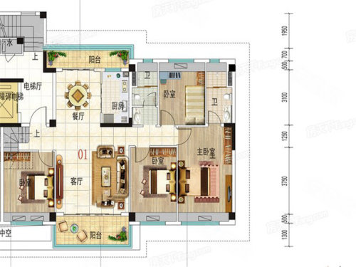 南沙楼盘 金洲楼盘 碧桂园云麓半山 南 户型图