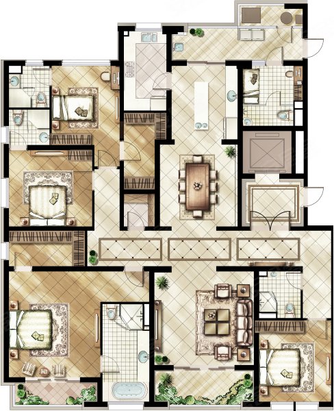 万源城御璄户型图