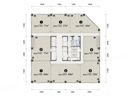 和润尚东企业公馆写字楼户型图