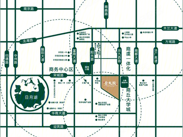 润泓61崇文院,商丘润泓61崇文院房价,楼盘户型,周边配套,交通地图
