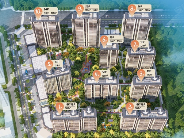 阅秀居楼盘建筑物外景