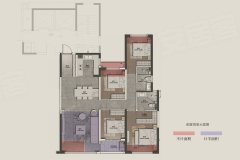 长沙华润置地长沙润府户型图,长沙华润置地长沙润府房型图,华润置地长沙润府原始户型图大全 - 安居客