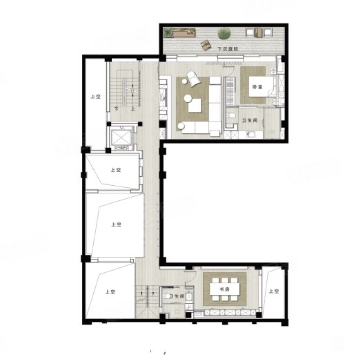 耦前别墅户型图