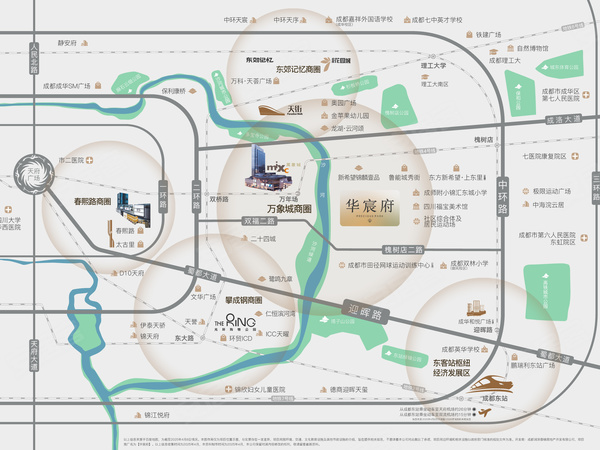 华润置地华宸府，成都华润置地华宸府房价，楼盘户型，周边配套，交通地图，槐树店二路288号 - 安居客