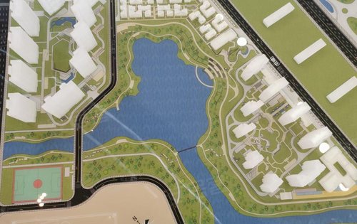 商业街,滨水公园,幼儿园