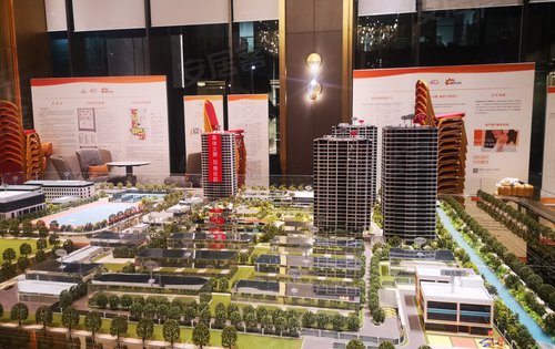 闻博花城沙盘图
