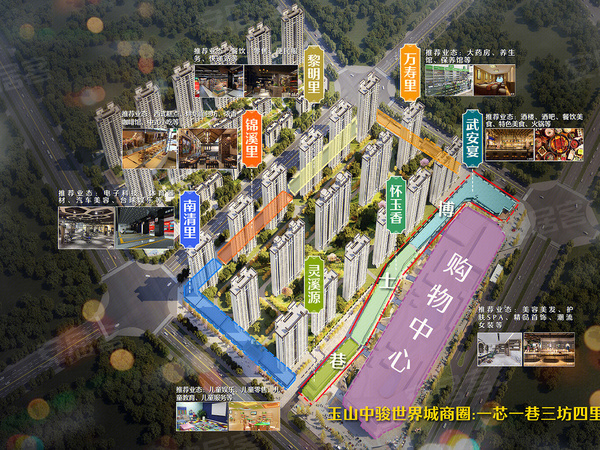 中骏世界城楼盘建筑物外景