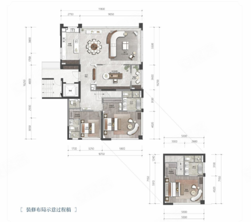 建发望江185平户型,建发望江4室2厅4卫1厨约185.00平米户型图,朝南朝向 - 温州安居客