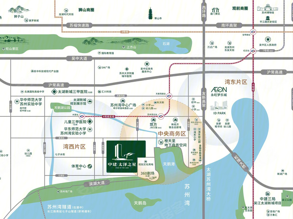 中建•太泽之星，苏州中建•太泽之星房价，楼盘户型，周边配套，交通地图，吴中太湖新城CBD(360剧场旁) - 安居客