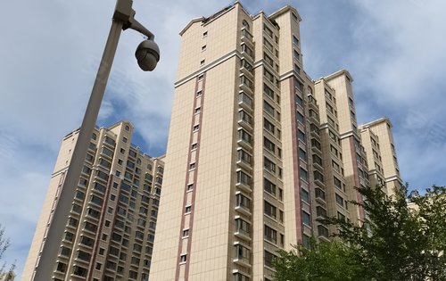 楼栋外立面米白色