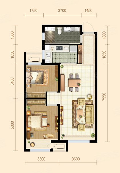 仁恒滨河湾户型图