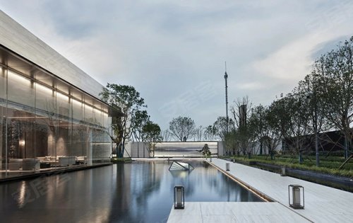 售楼部水景实拍图就是这么美